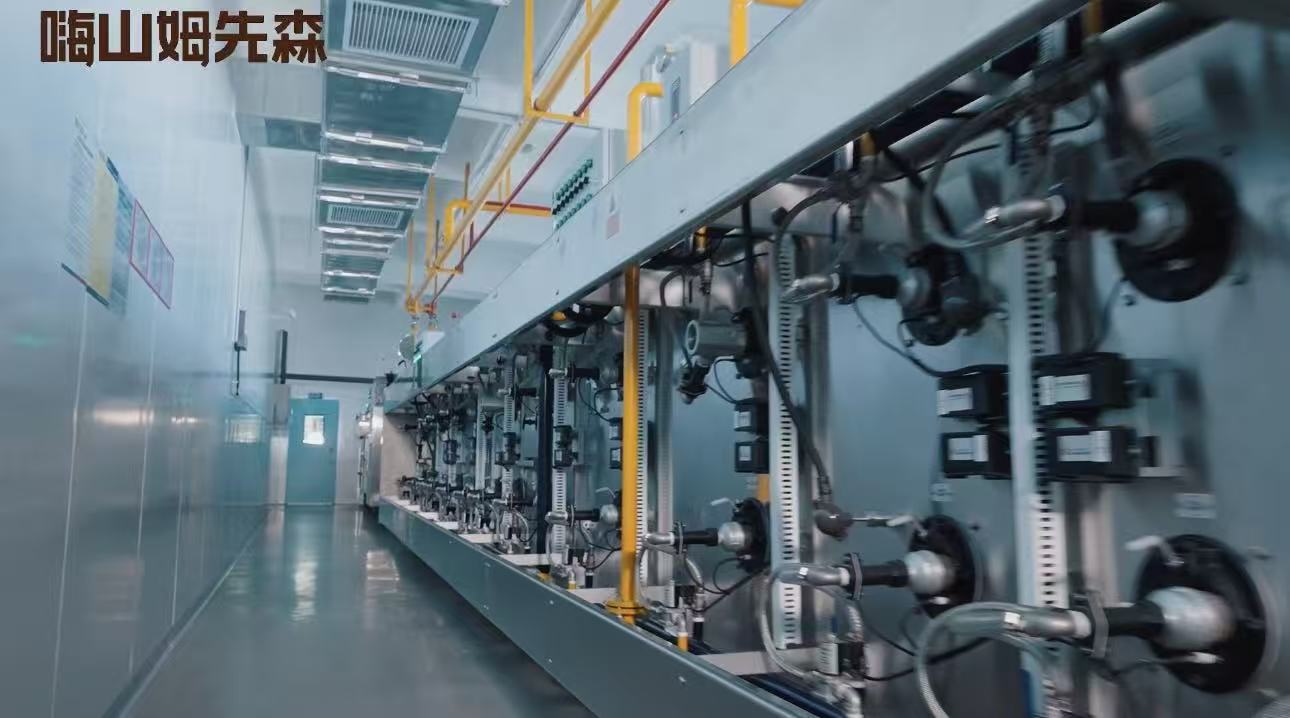 Centralized utility skid — gas, steam and CIP feed every line